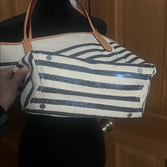 MZ WALLACE Sequin Blue Tote Bag with pouch - Picture 4 of 5